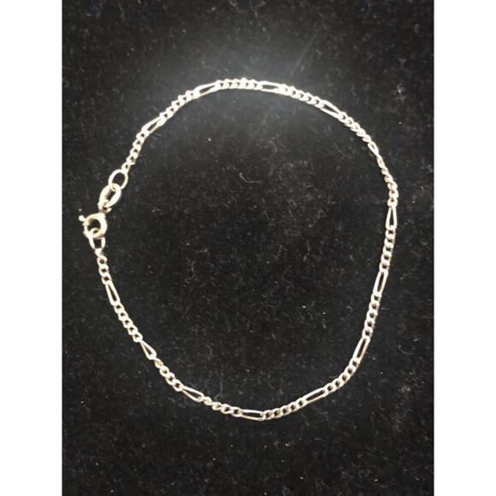 Sterling Silver 6 3/4”Figaro Link Bracelet